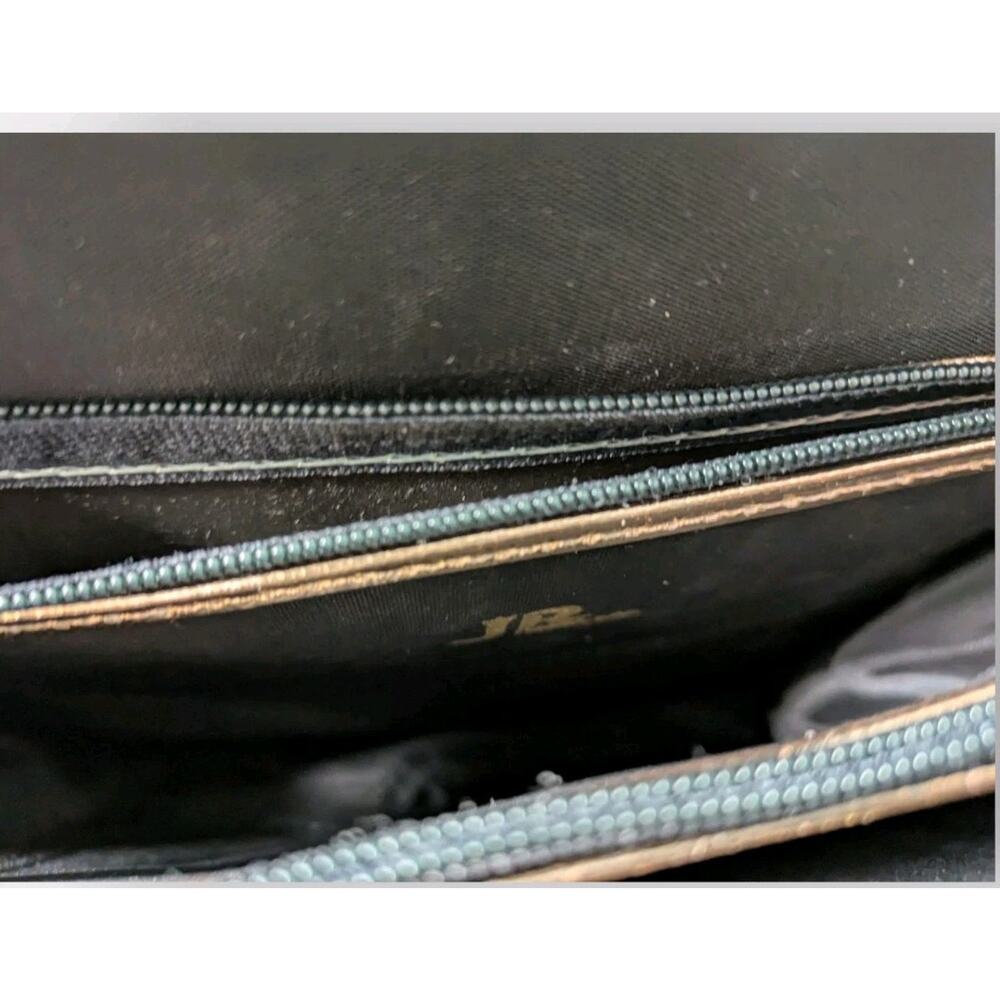 1970s Gray Vinyl Handbag by JR Florida, Vintage Top Handle Purse Retro - Picture 9 of 14